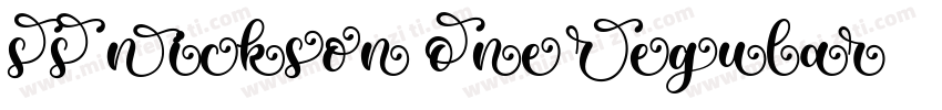 SS Nickson One Regular字体转换